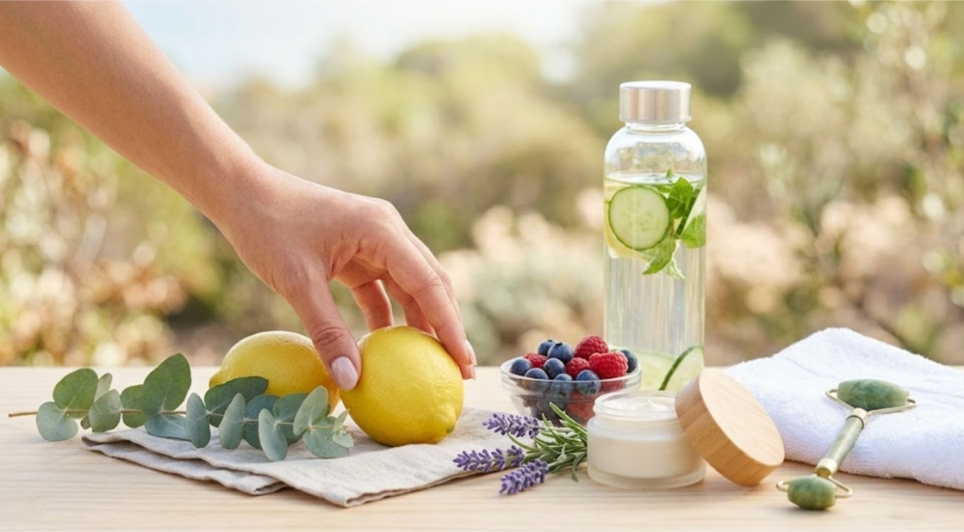 Health and beauty self-care routine for everyday wellness and confidence